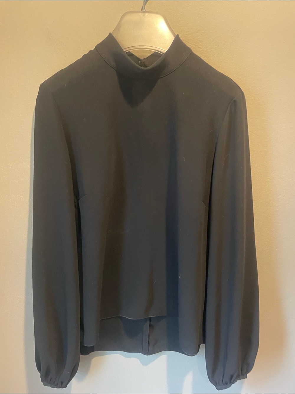 Babaton Black High-Neck Long-Sleeve Top